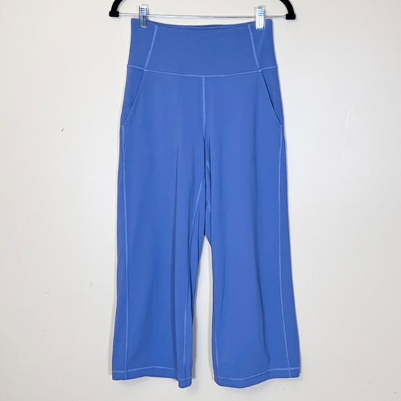 Lululemon Align Wide Leg 23" Crop Pants - Women's Size 6 - Blue - Picture 2 of 11